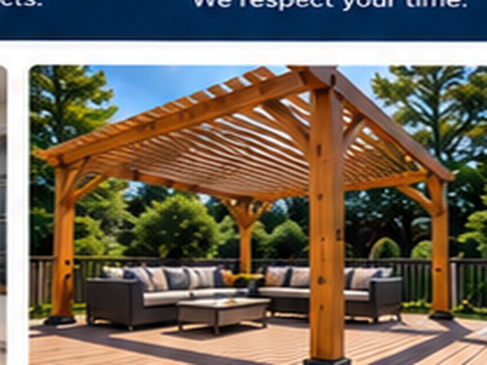 Outdoor construction project